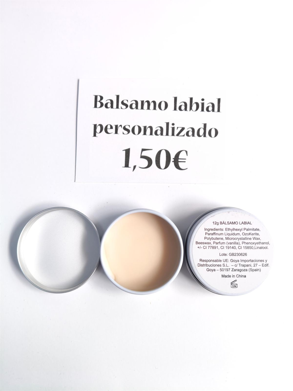 Bálsamo Labial Personalizado - Imagen 1
